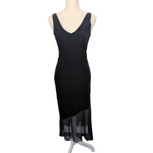 Epilogue Women's Size Small Black Stretch Velour dress
